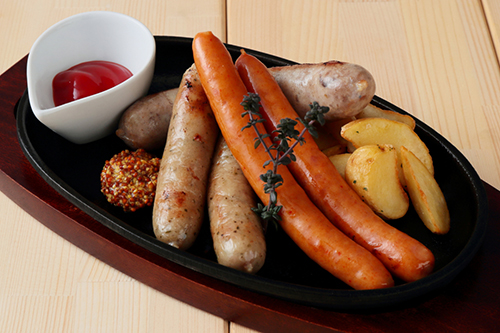 ソーセージ３種盛合せ